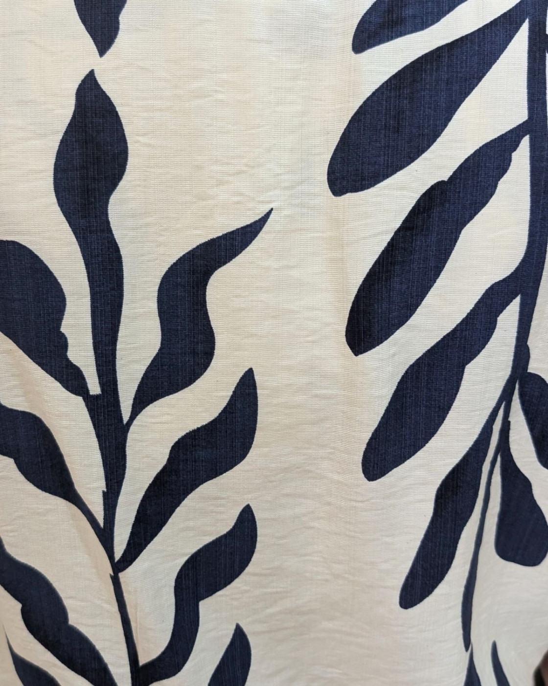 Robe femme droite écrue et bleu marine Ismérie