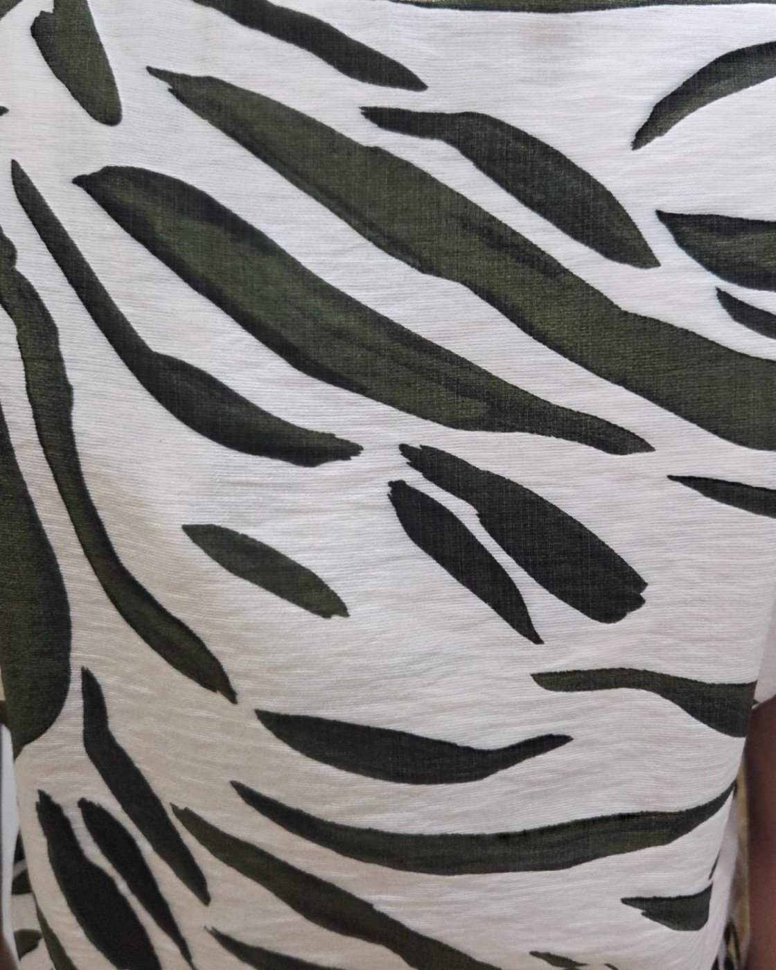 Robe femme écru et kaki Aenor