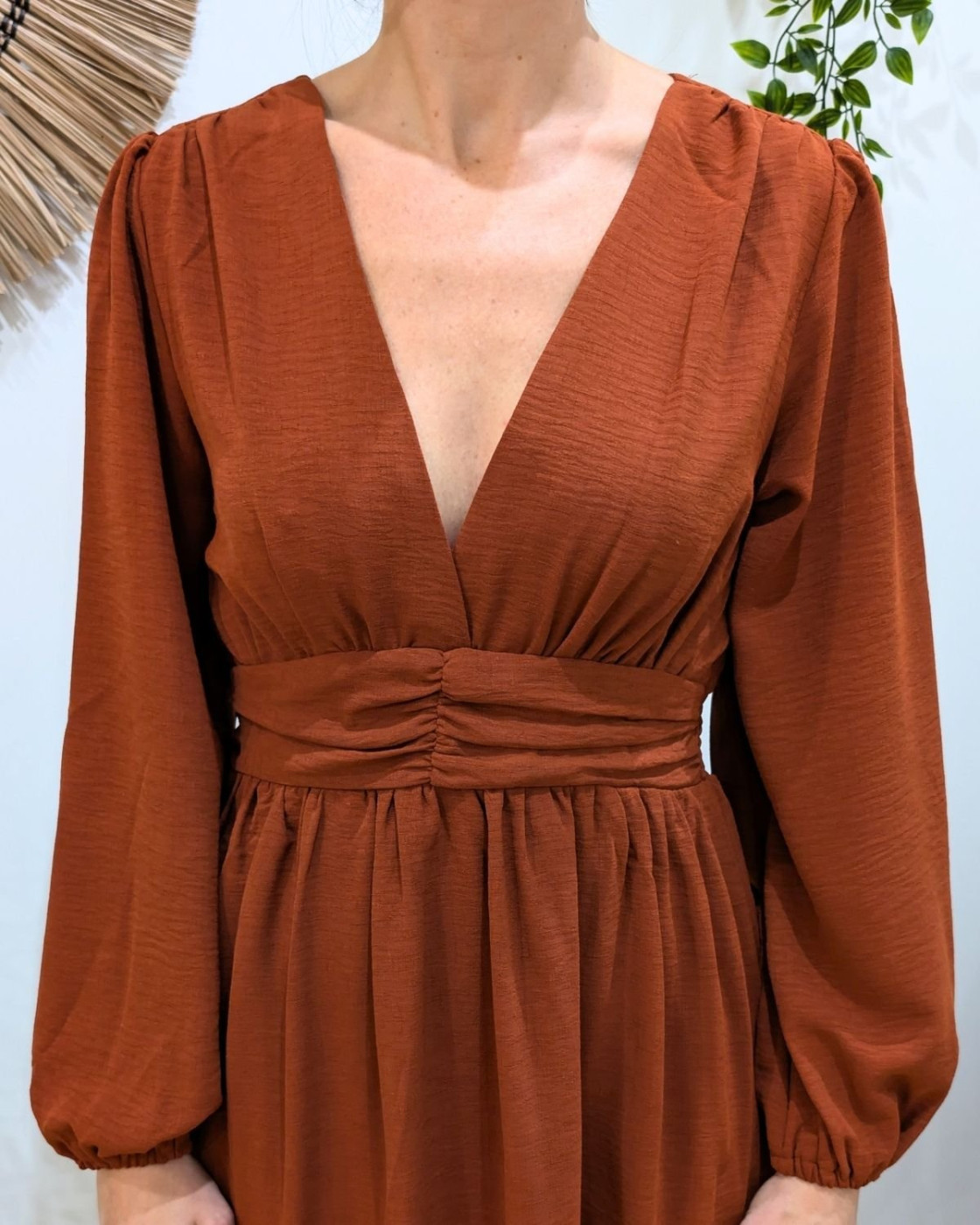 Robe femme terracotta Indira