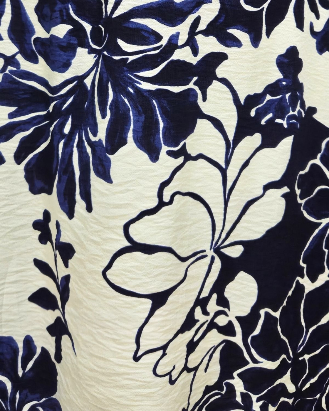 Robe longue femme marine et écrue Willa