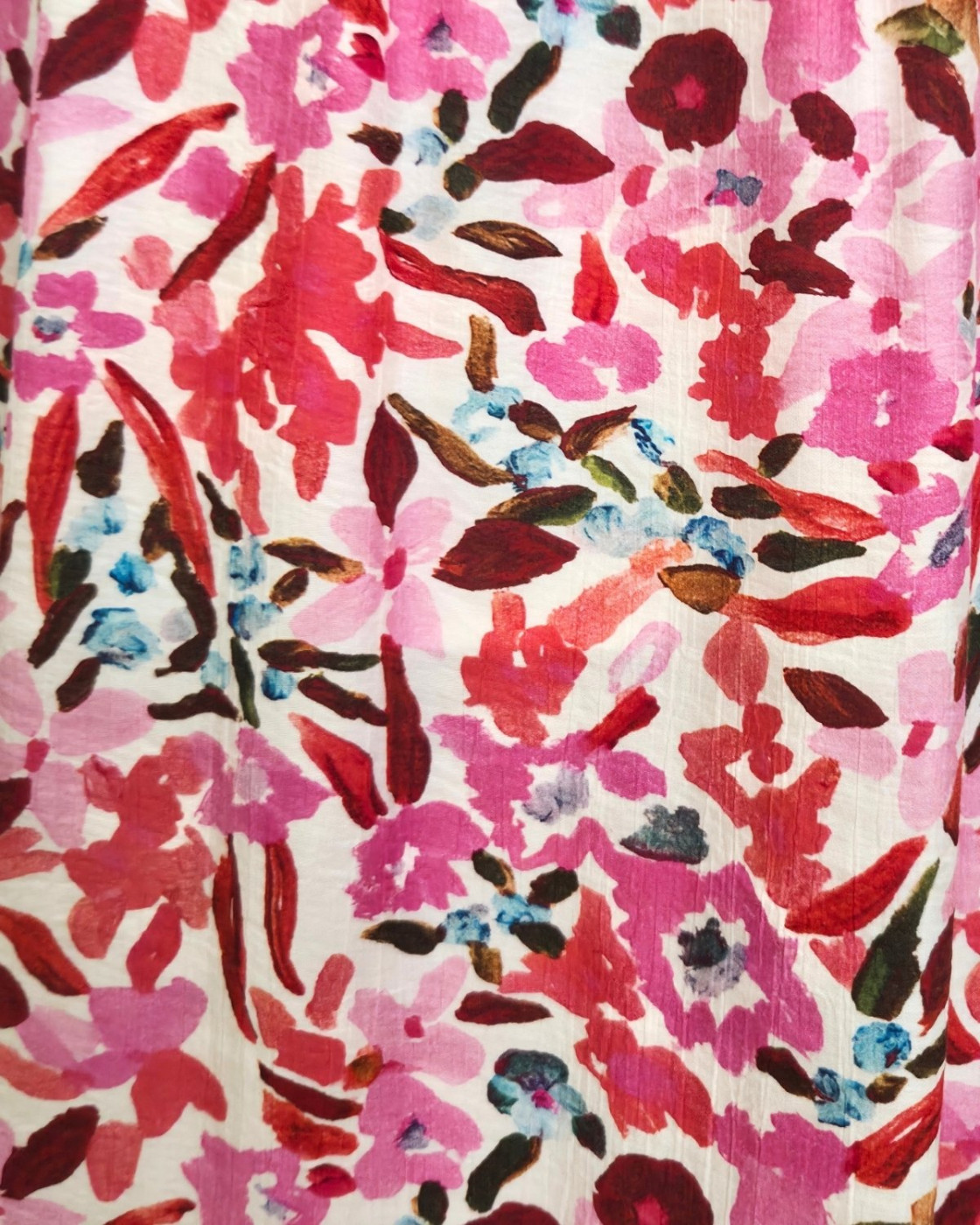 Robe longue femme motifs roses multicolores Brizia