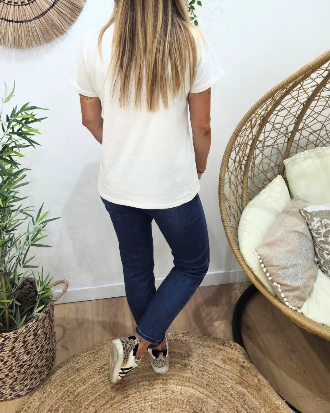 T-Shirt femme blanc Wonder Girl