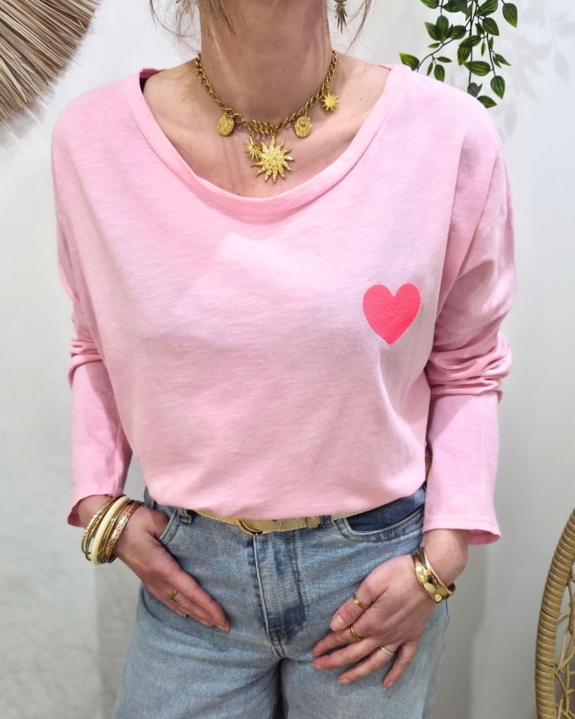 T-shirt c'est la vie manches longues