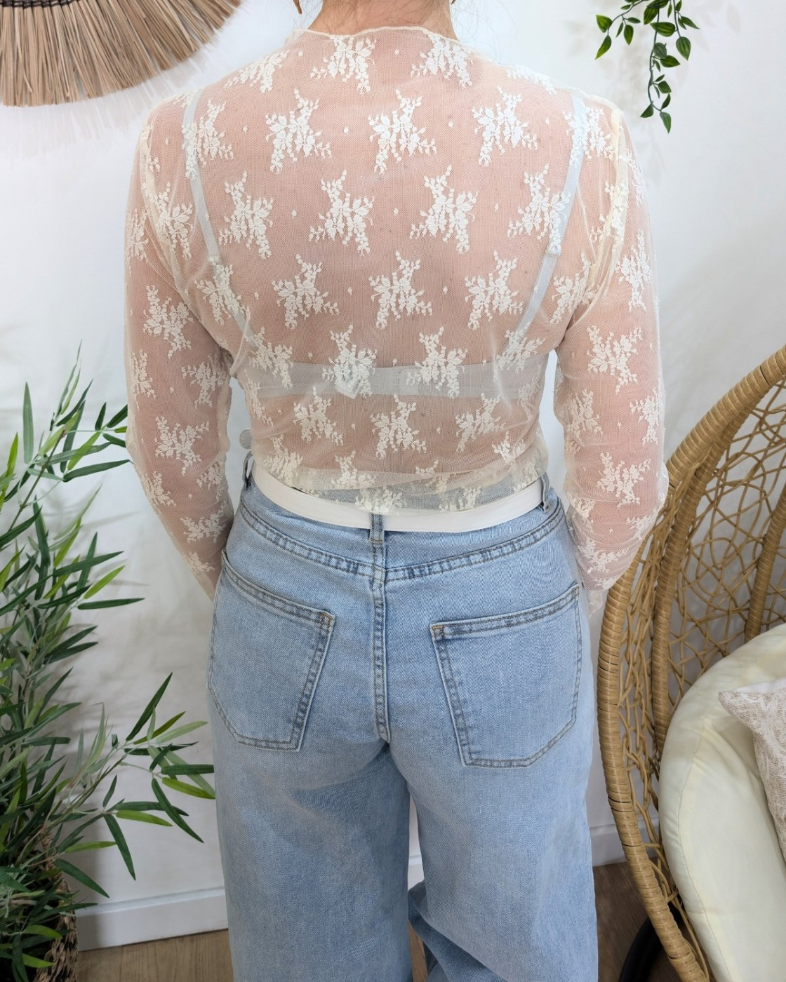 Top manches longues Azel beige