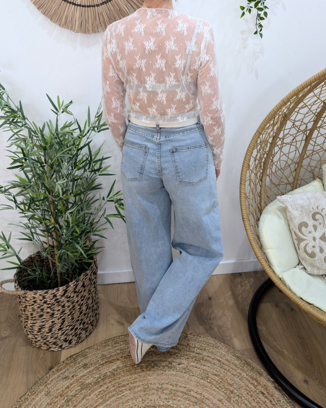 Top manches longues Azel blanc