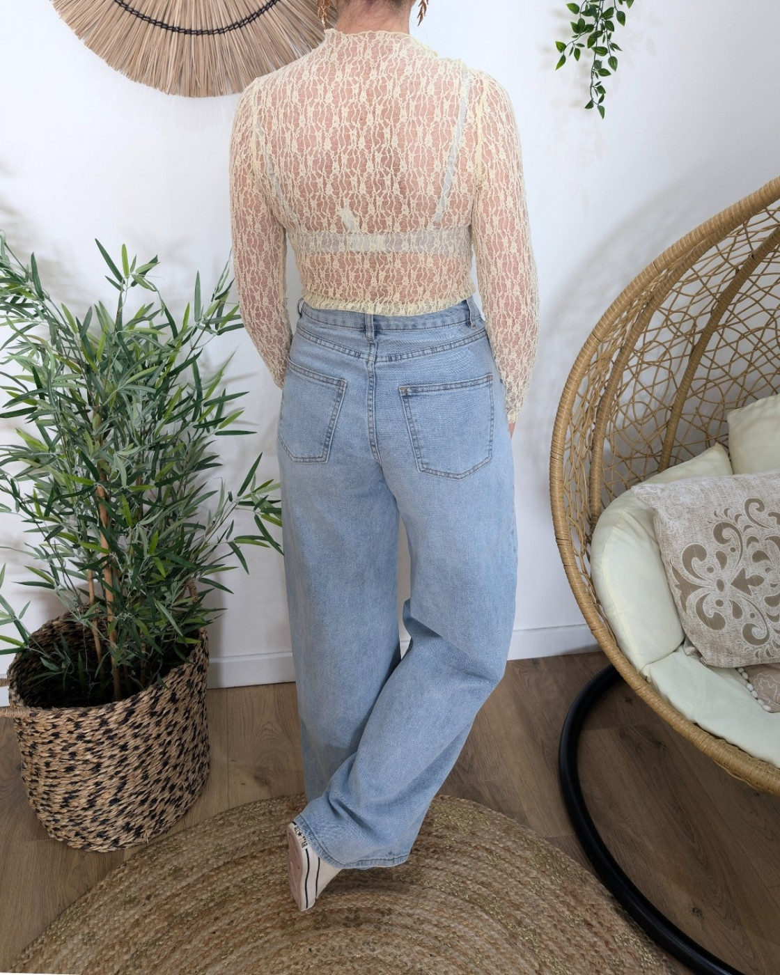 Top manches longues Elina jaune