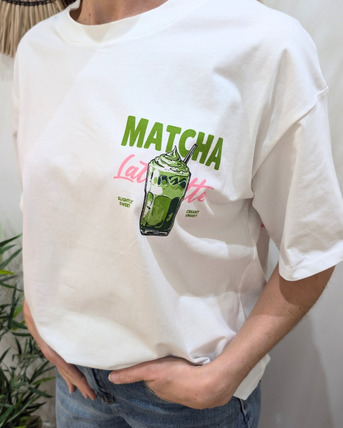 T-shirt femme matcha latte