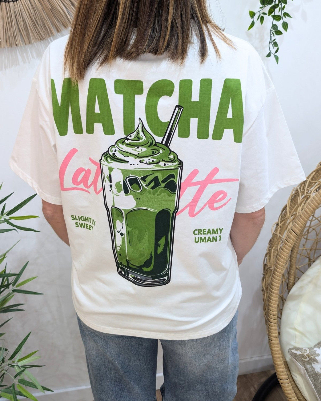 T-shirt femme matcha latte