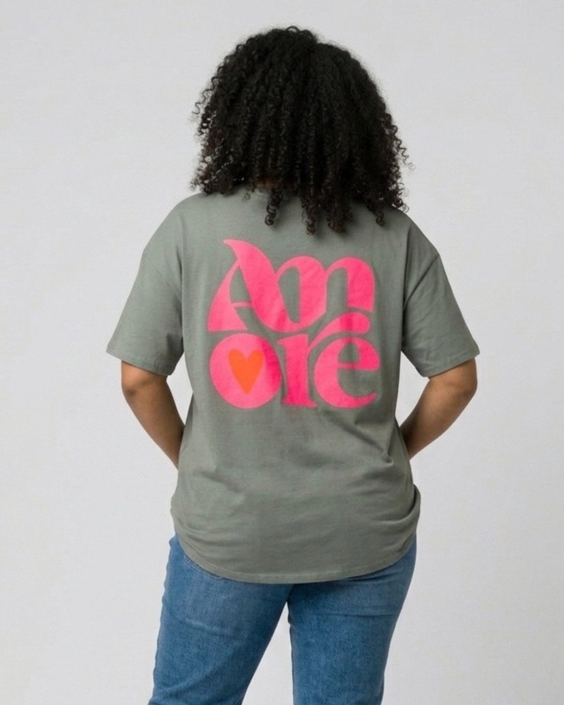 T-shirt femme col V Amore