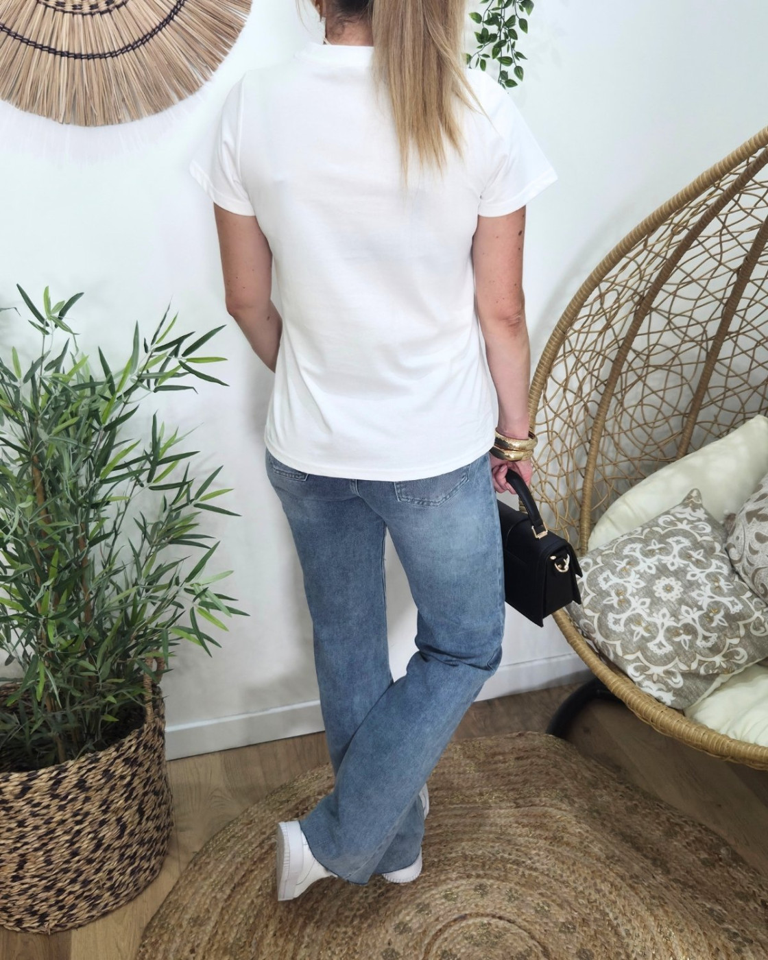 T-shirt femme beach vibes palmiers Disa