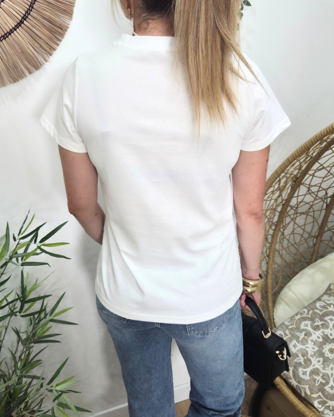 T-shirt femme beach vibes palmiers Disa