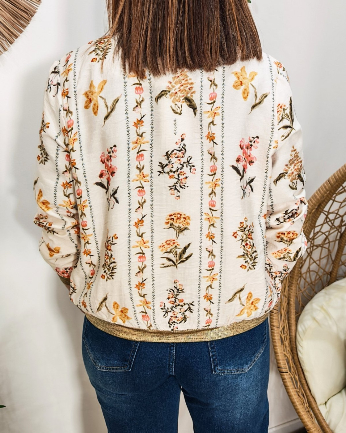Bombers femme beige et kaki Gaudia