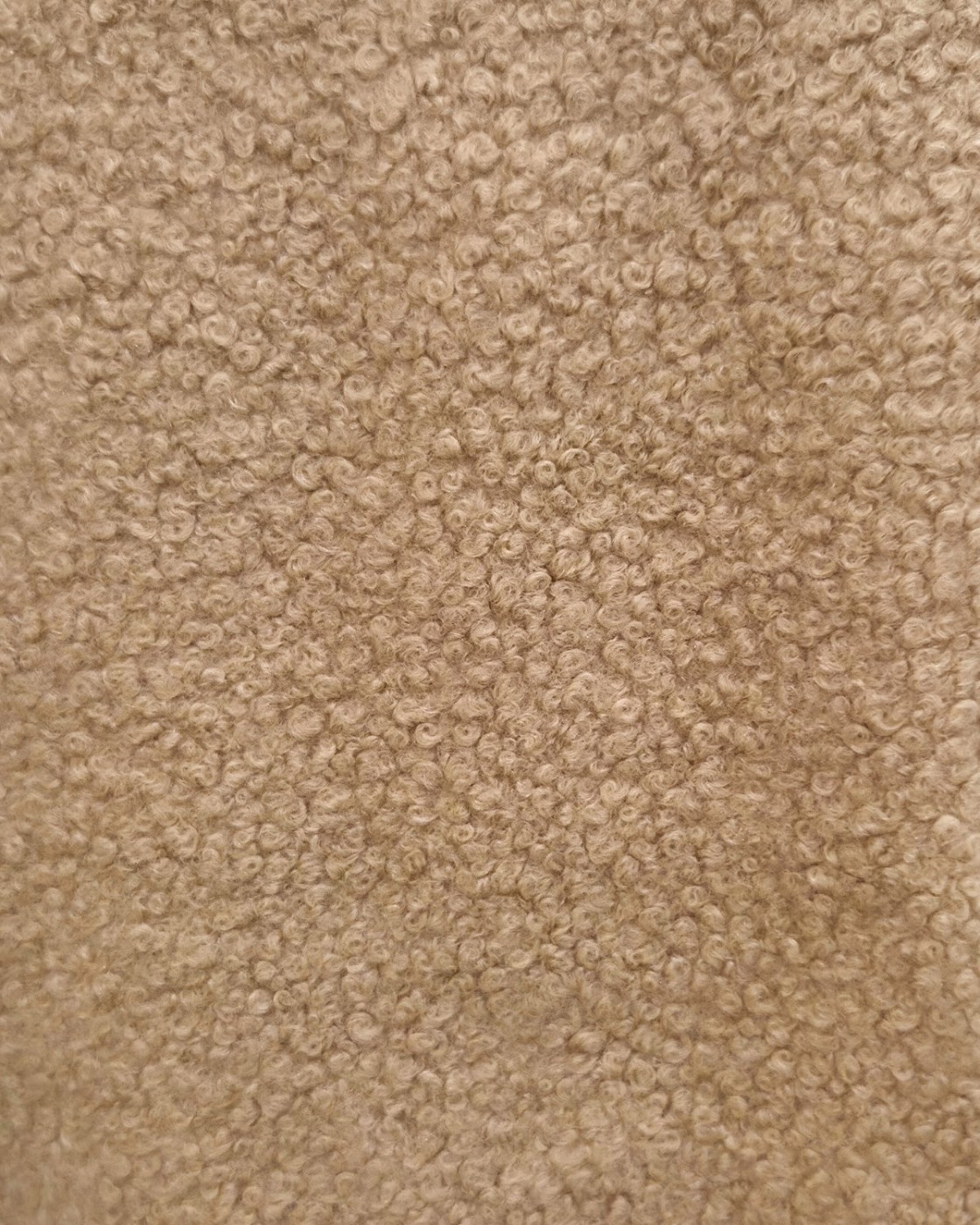 Veste femme bouclettes camel boutons dorés Paloma