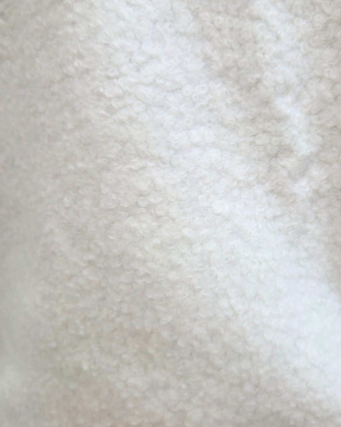 Veste femme bouclettes écru boutons dorés Paloma