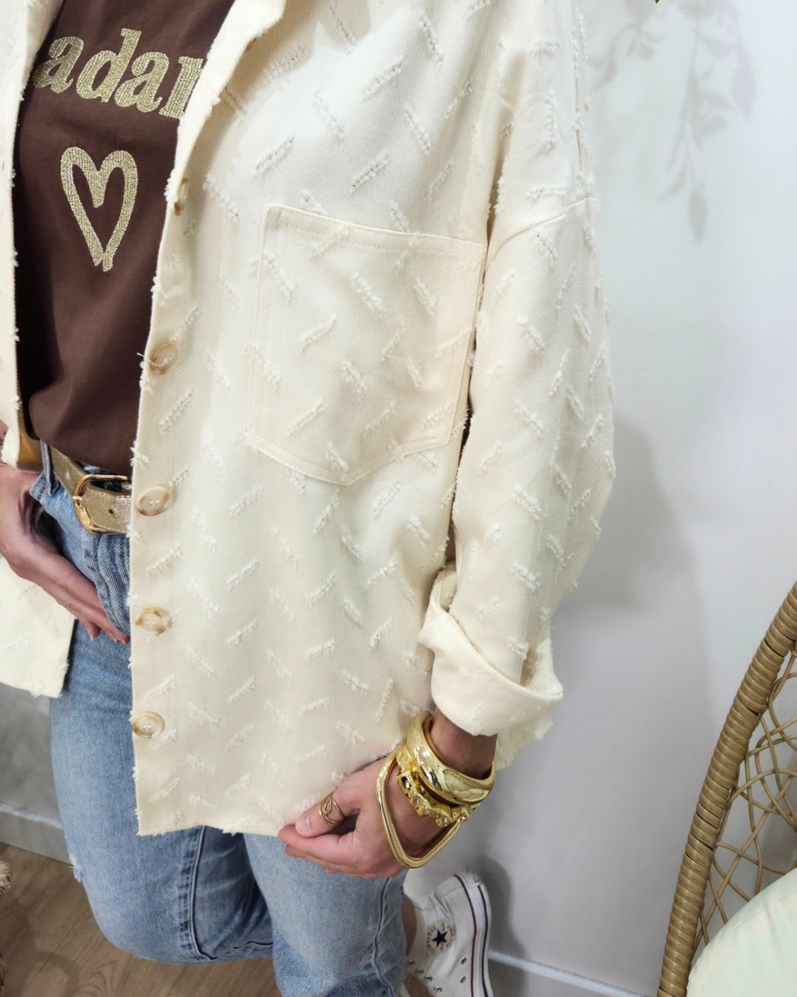 Veste femme beige Thyliane