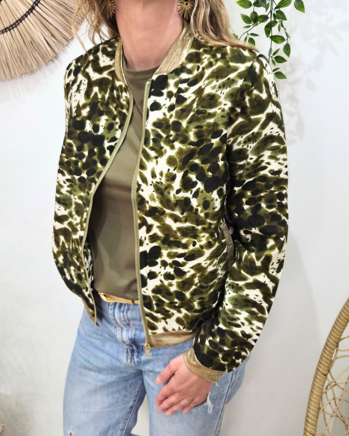 Bombers femme kaki Uliana