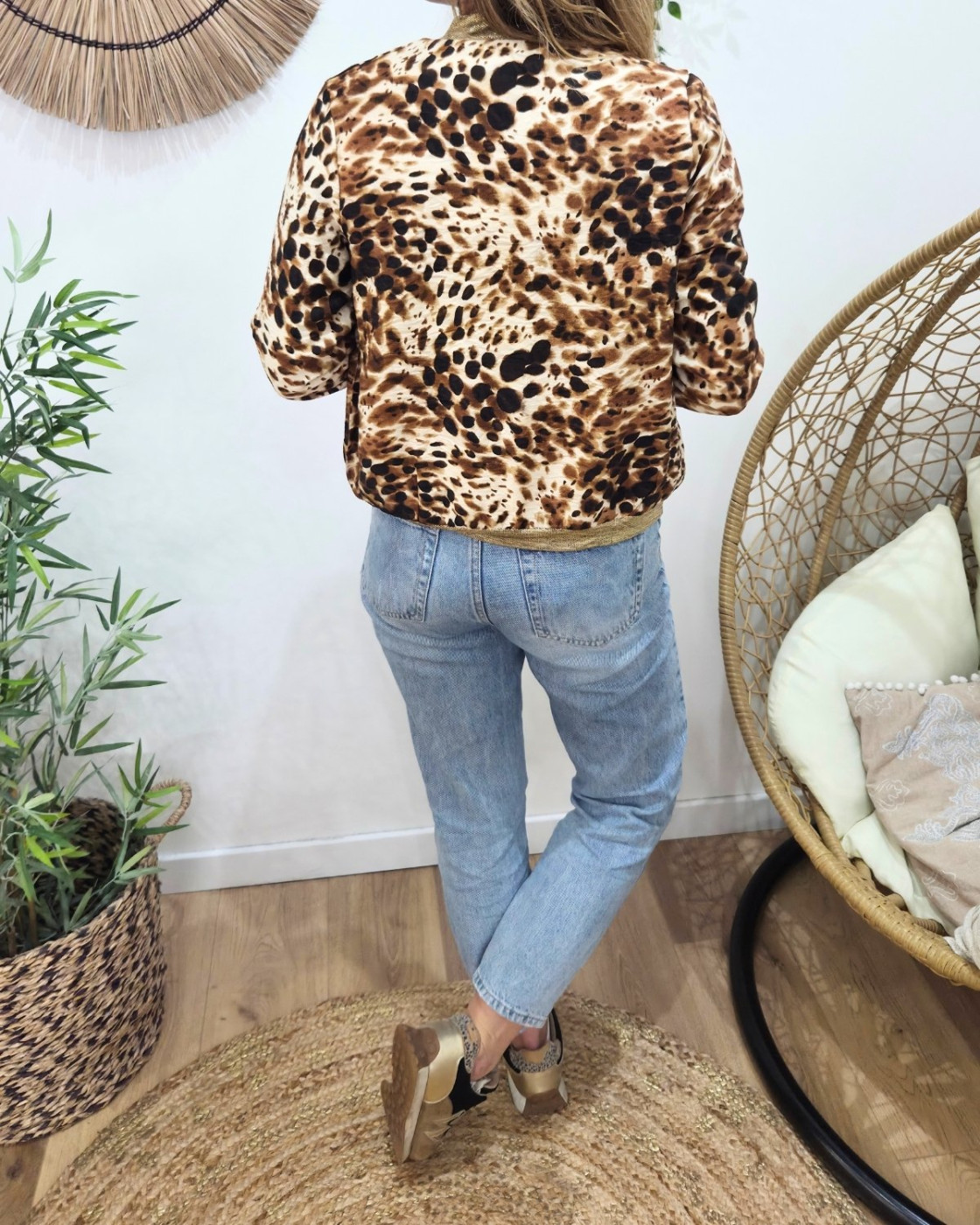 Bombers femme marron Uliana