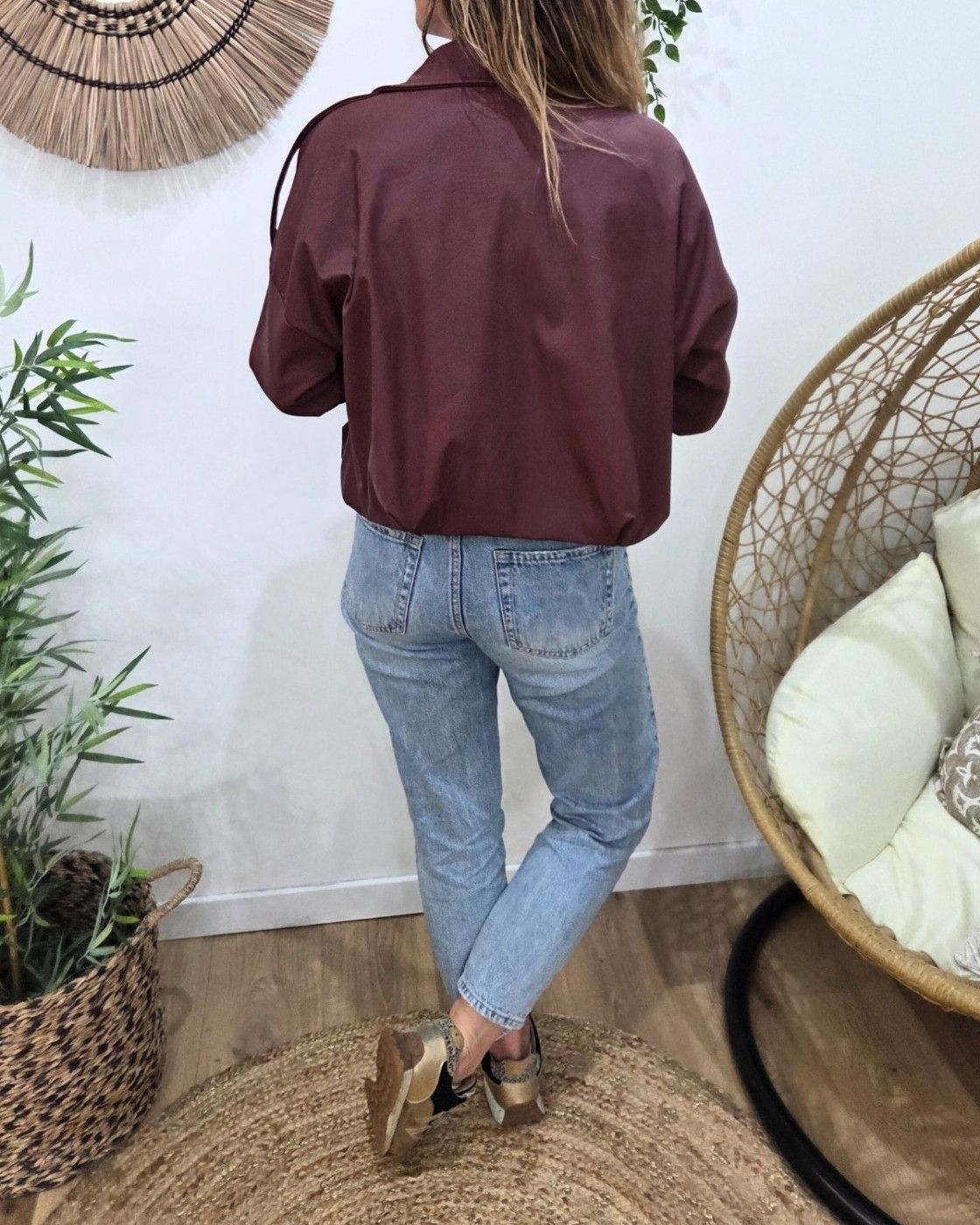 Bombers femme similicuir Cléo