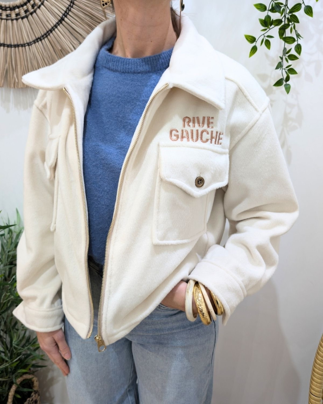 Veste courte femme écru RIVE GAUCHE