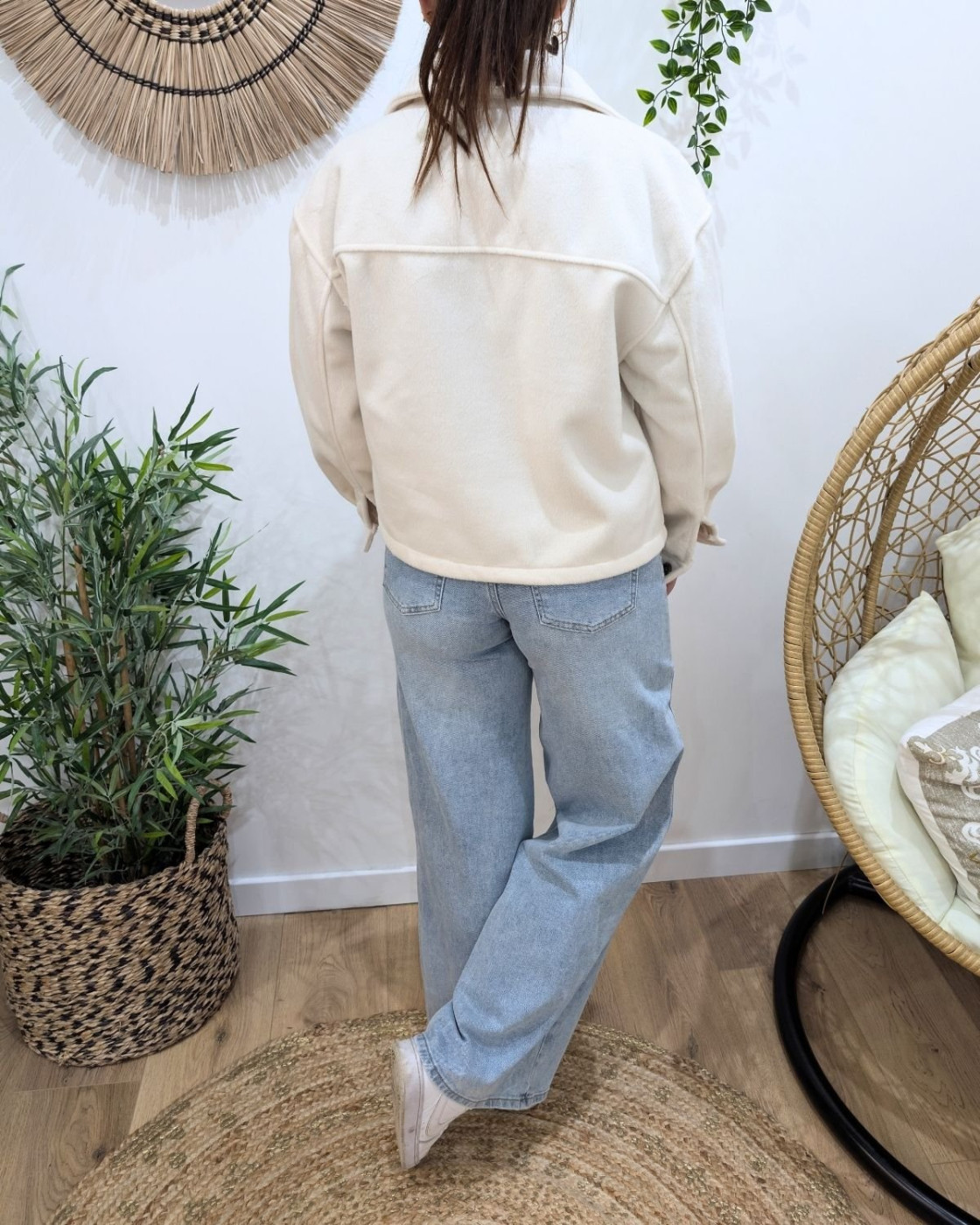 Veste courte femme écru RIVE GAUCHE