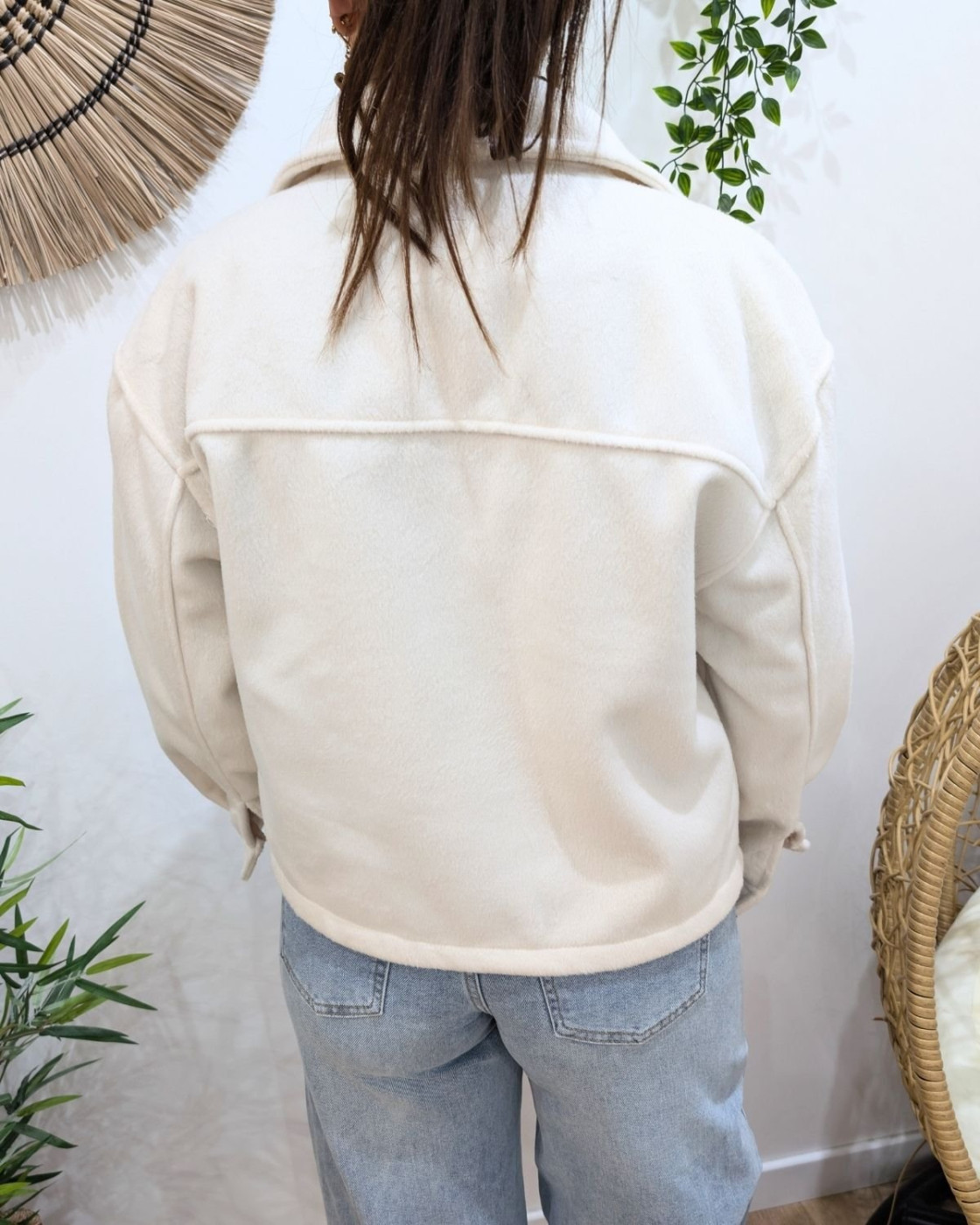 Veste courte femme écru RIVE GAUCHE