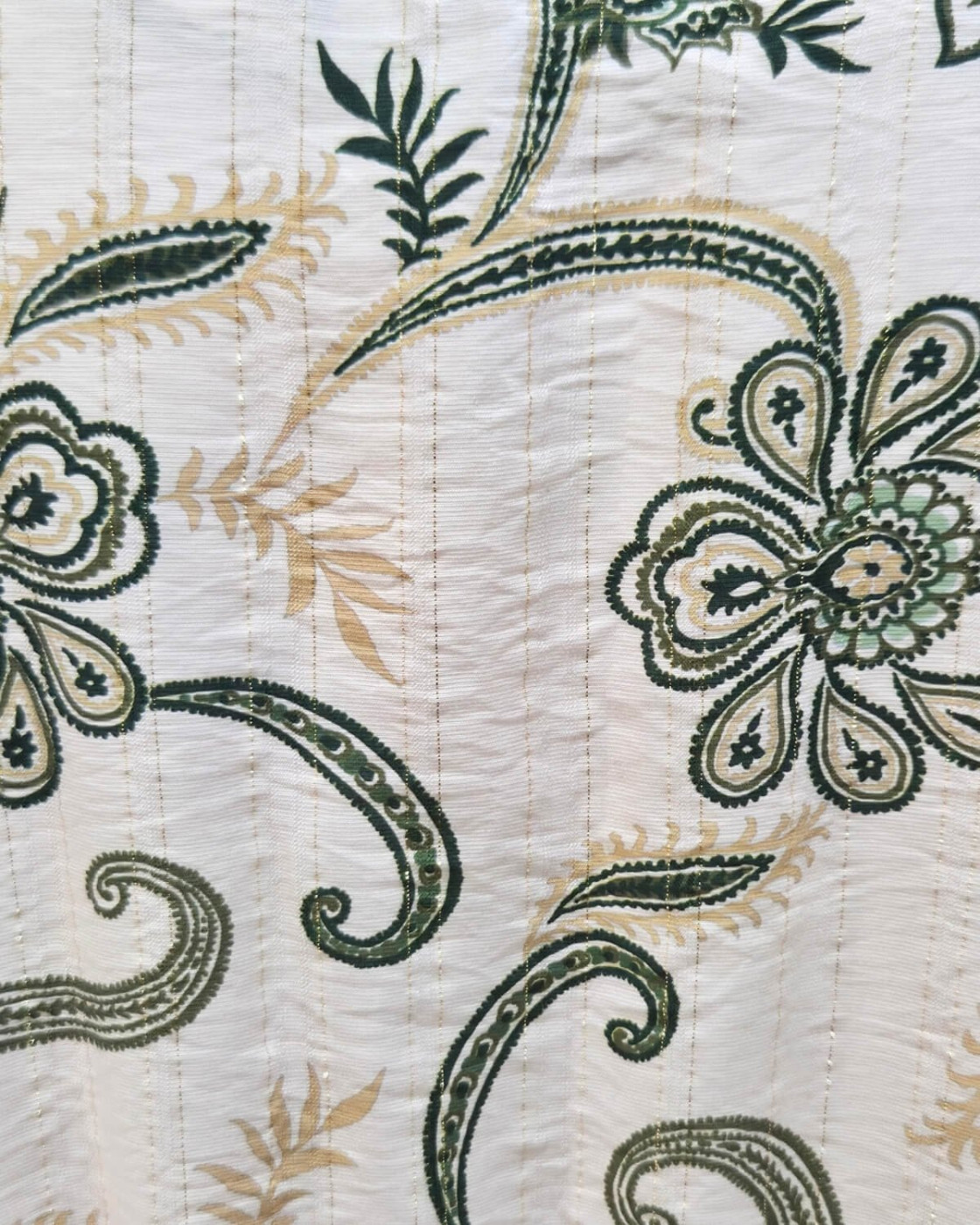 Bombers femme beige à motifs fleuris verts Marcella