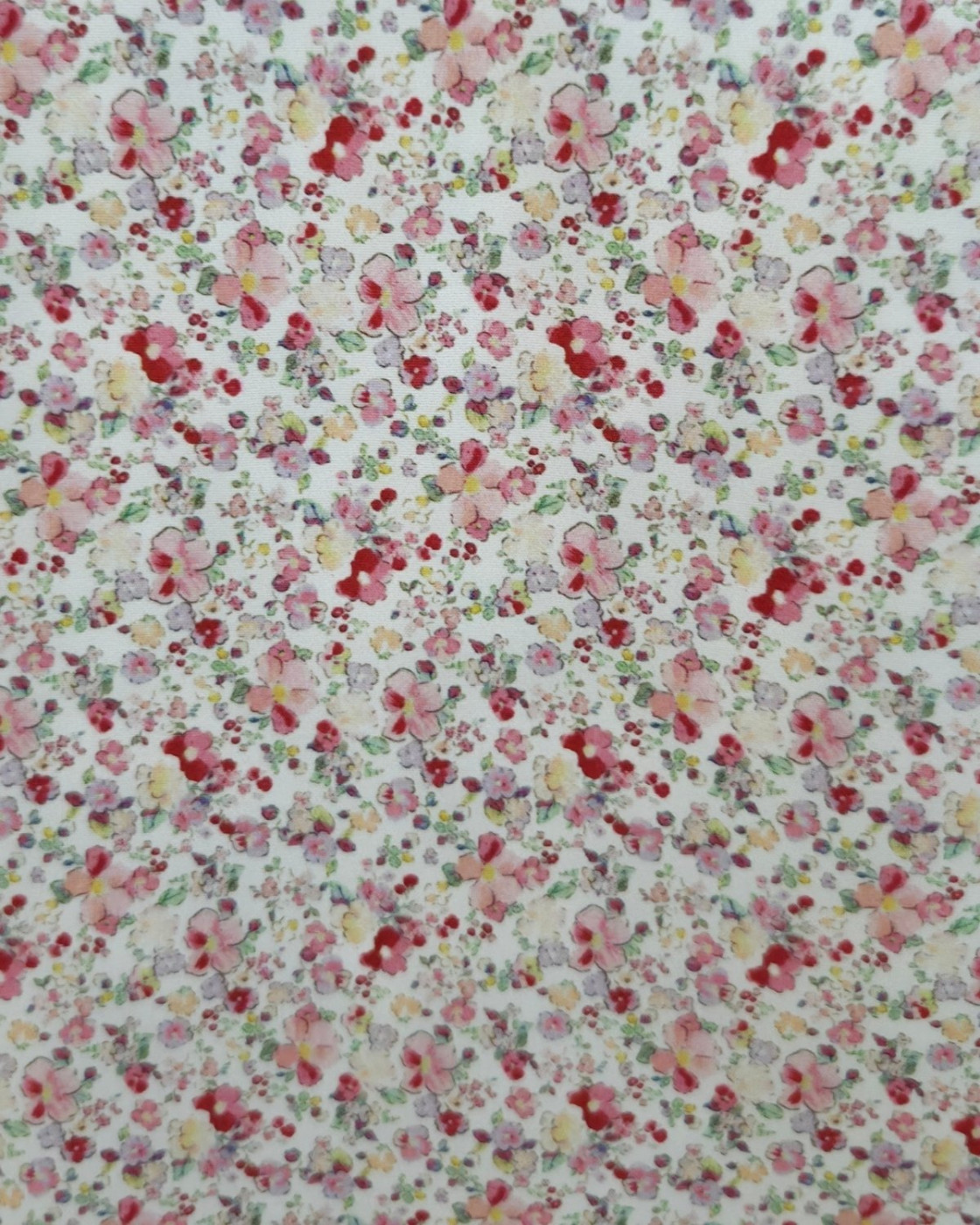 Veste femme à pressions imitation mouton réversible - écru floral