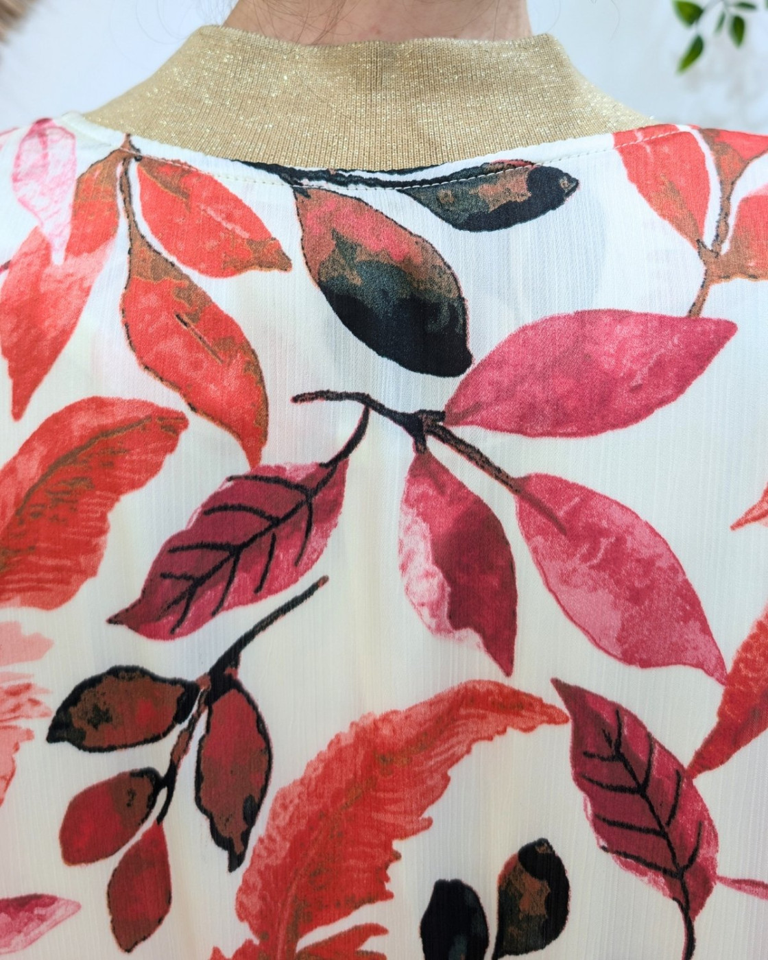 Bombers femme rose et beige Mila