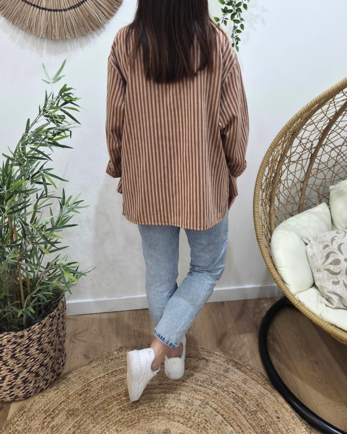 Blazer femme rayé Ginger