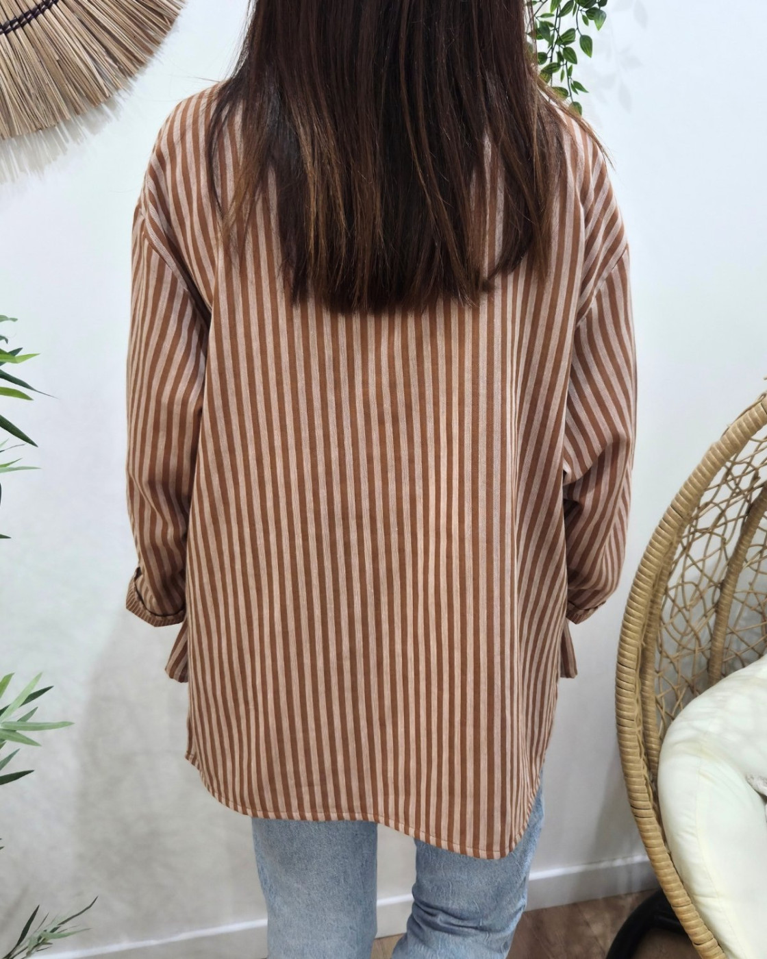 Blazer femme rayé Ginger