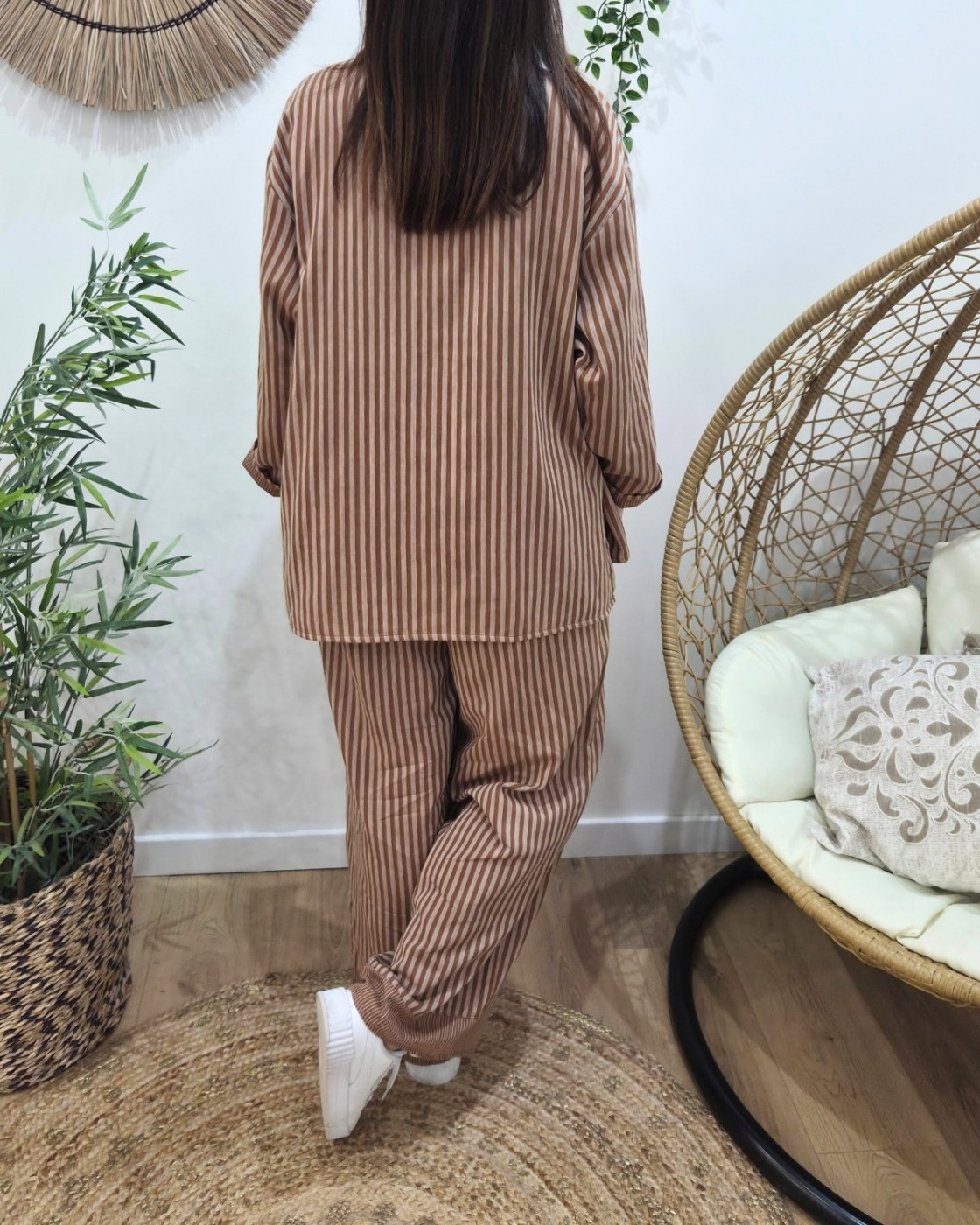 Blazer femme rayé Ginger