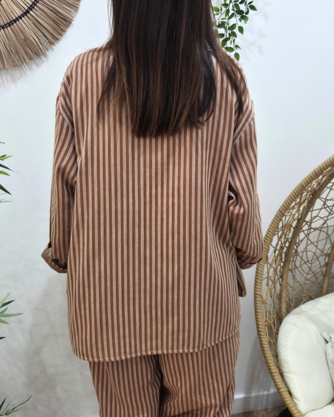 Blazer femme rayé Ginger