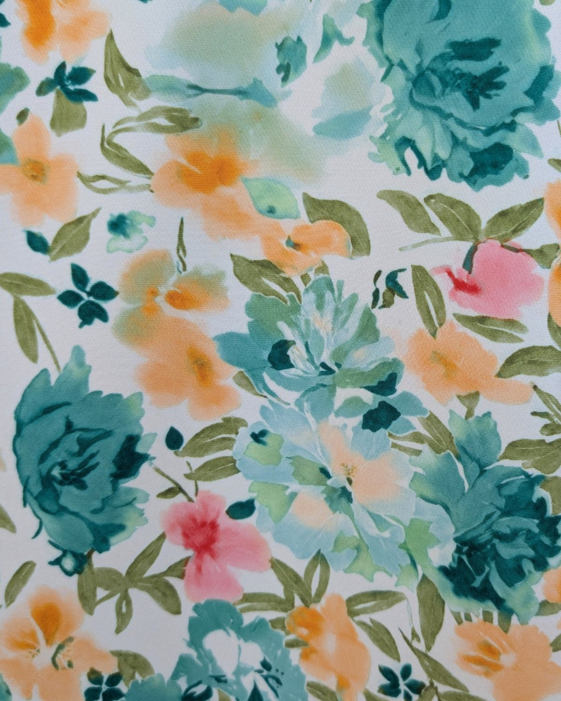 Blazer femme fleurie vert et jaune Raissa