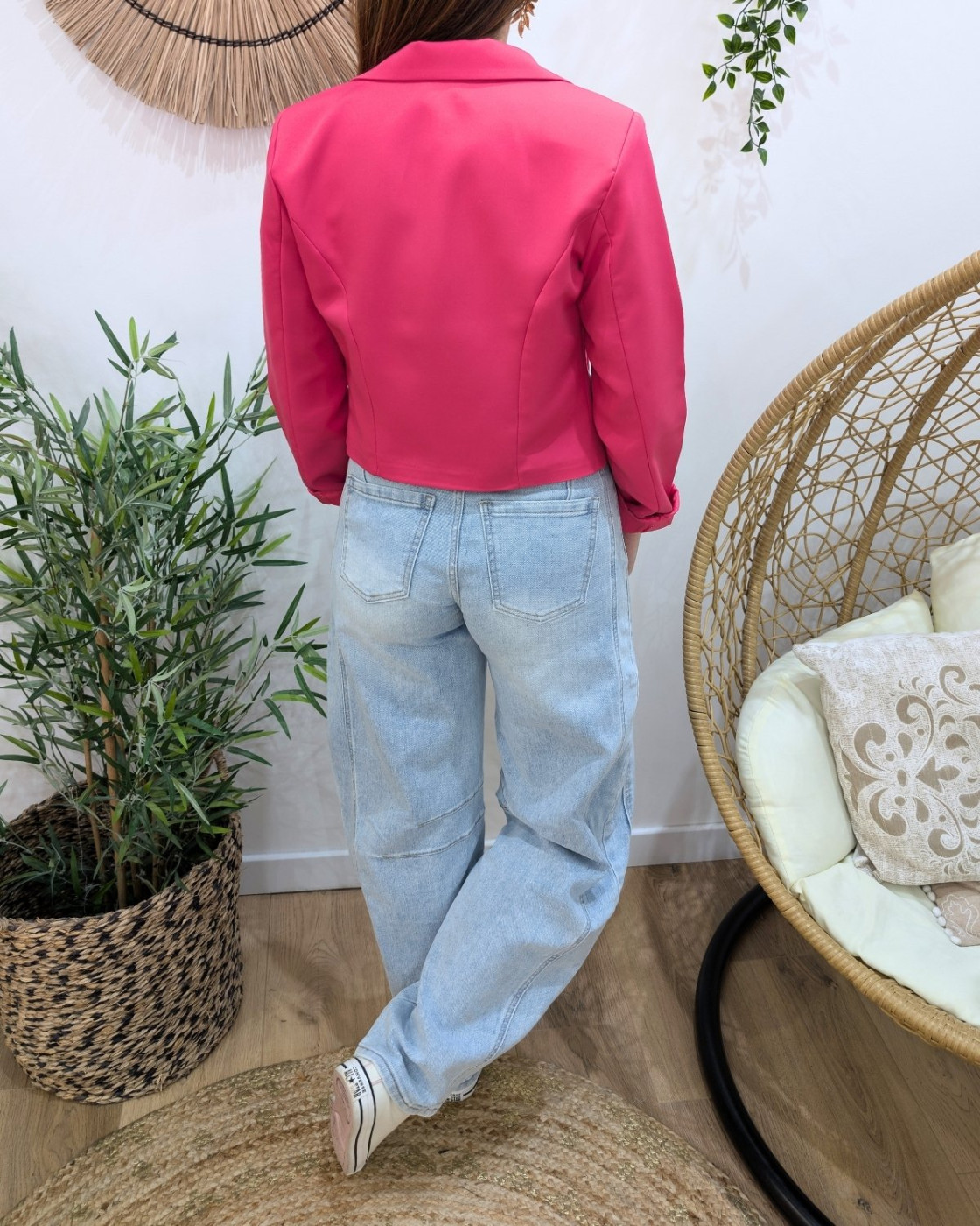 Demi Blazer femme rose