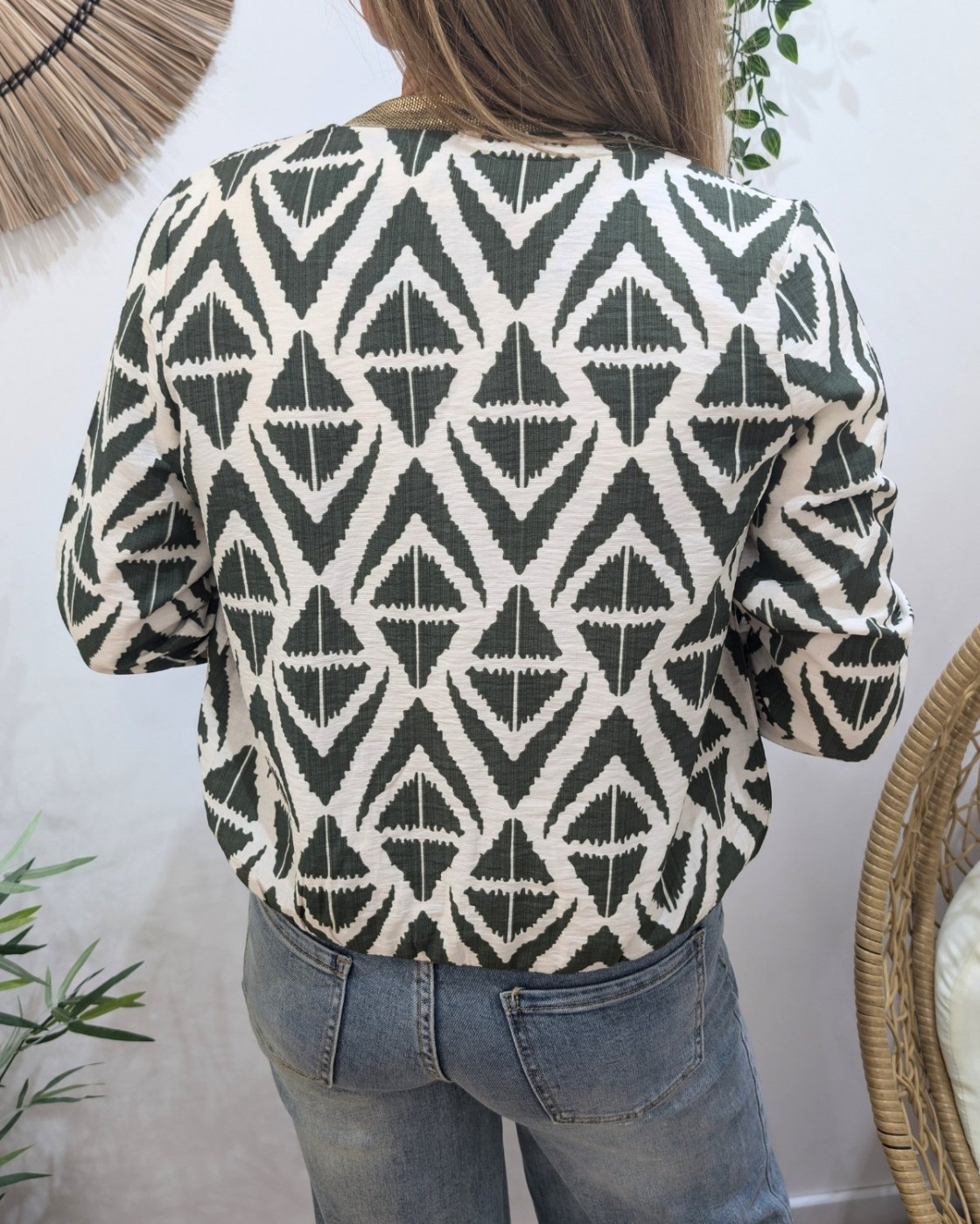 Bombers femme kaki et beige Morena