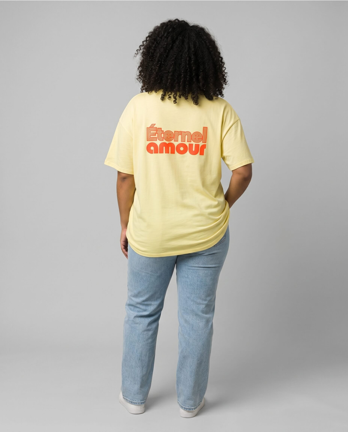 T-shirt femme col V Eternel amour
