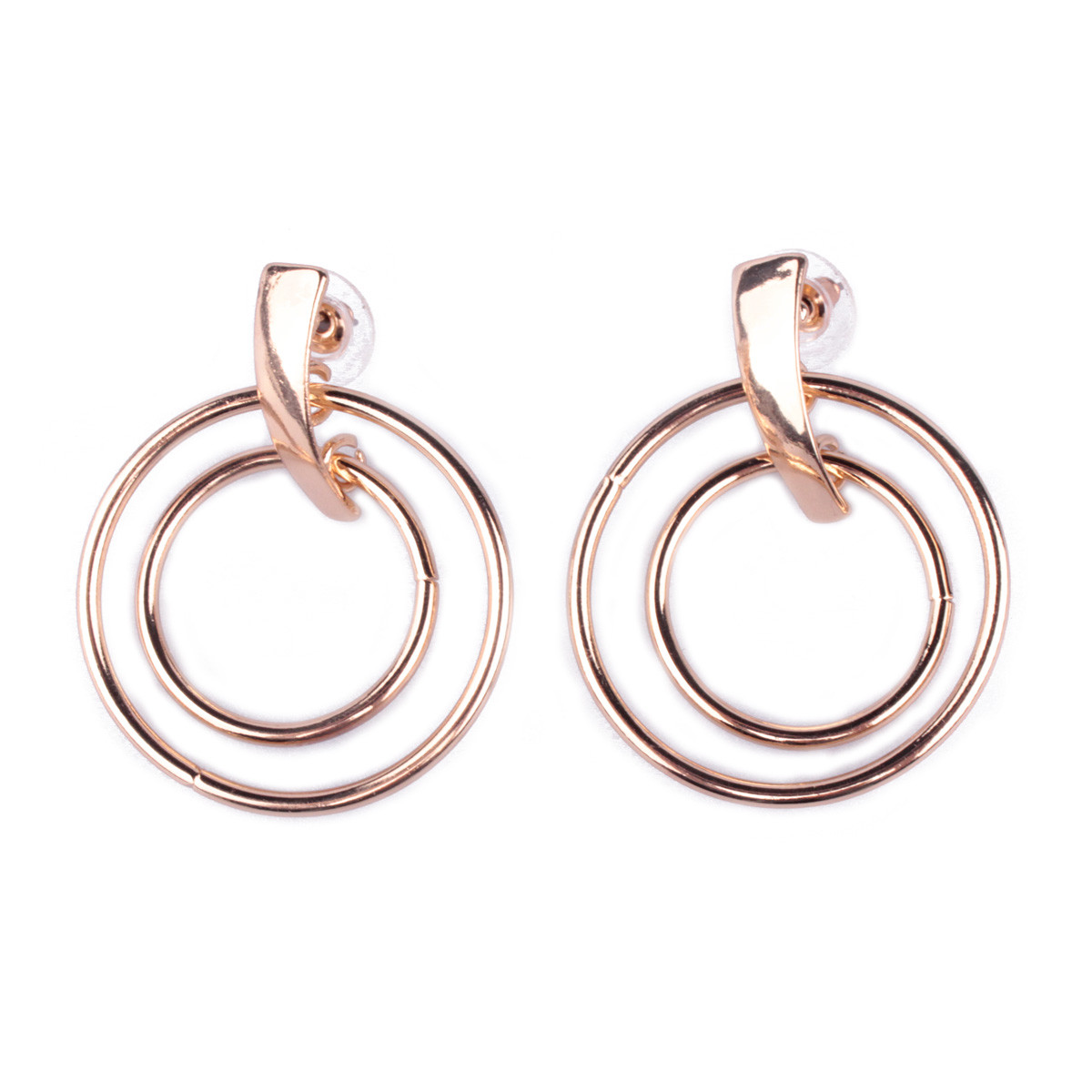 Boucles d'oreilles LOL dorées Cerclila