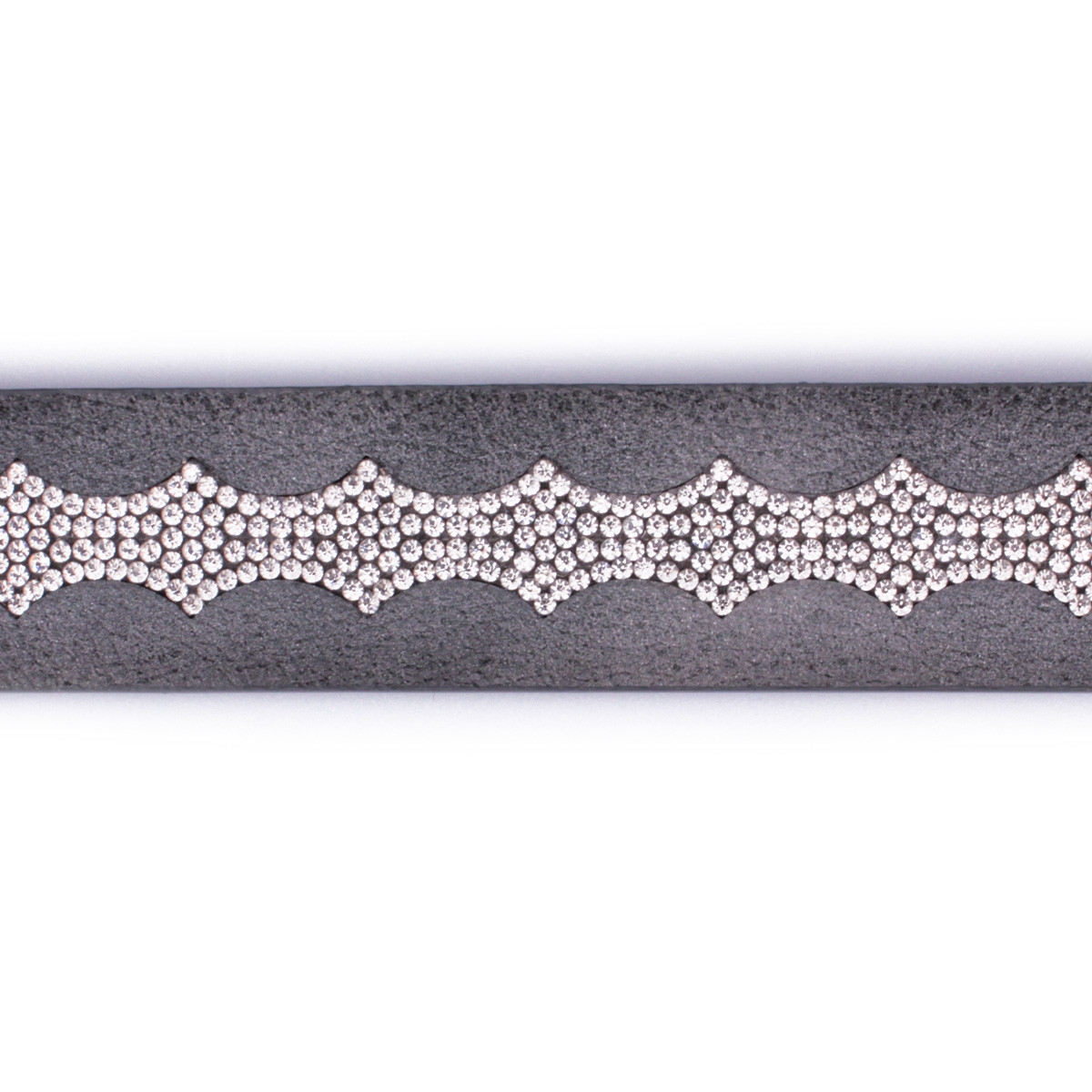 Ceinture grise vague de strass
