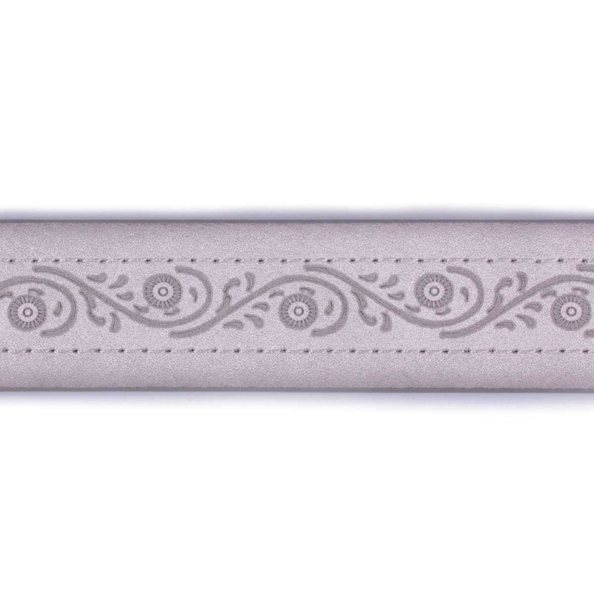 Ceinture grise arabesques fleuries