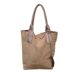 Sac à main femme cabas cuir Véréna-Beige