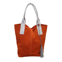Sac à main femme cabas cuir Véréna-Orange