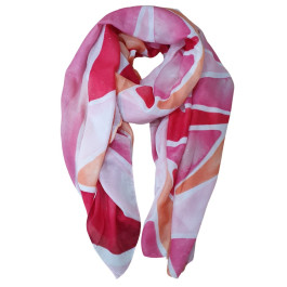 Foulard femme à motifs et paillettes Calypso-Rose