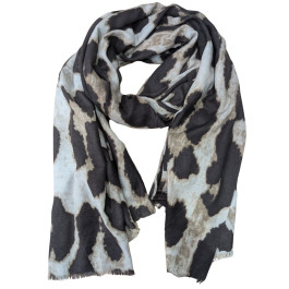 Foulard femme tacheté Audrey-Marron