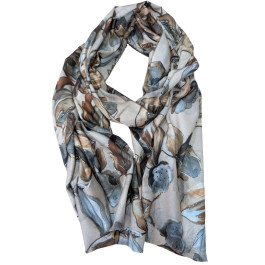 Echarpe femme fleurie et dorures Jennifer-Beige