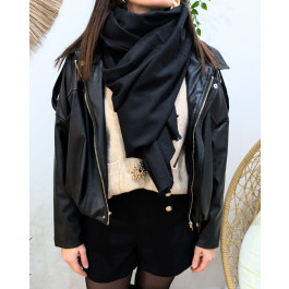 Echarpe uni Ylva-Noir