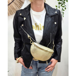 Sac banane cuir femme irisé Alisa-Or