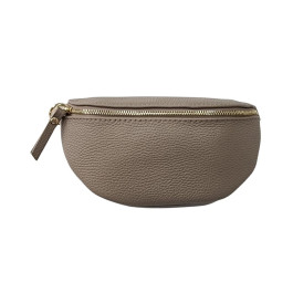 Sac banane femme effet craquelé-Taupe