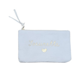 Petite pochette coton Soeurette-Beige