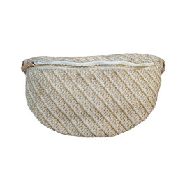 Sac banane femme tissé-Or
