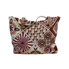 Sac cabas tapisserie Gaïane-Rouge